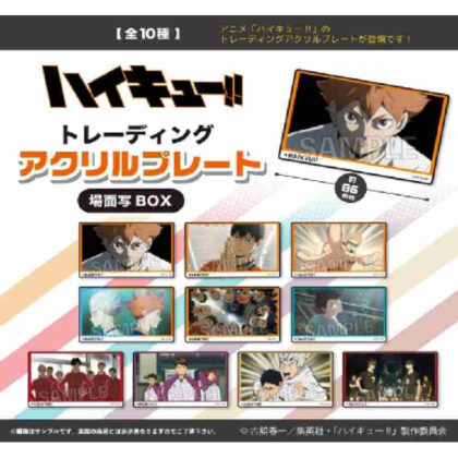 ハイキュー!! トレーディングアクリルプレート 場面写BOX (Haikyu!! 貿易壓克力板場景照片盒)