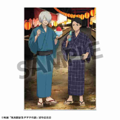 鬼太郎誕生 ゲゲゲの謎 描き下ろしビジュアルアクリルプレート 鬼太郎の父&水木 お祭りVer. (喜多郎的誕生：格格格之謎 原創視覺壓克力板 喜多郎的父親&水樹祭品 Ver.)
