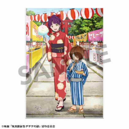 鬼太郎誕生 ゲゲゲの謎 描き下ろしビジュアルアクリルプレート 鬼太郎&目玉おやじ&ねこ娘 お祭り (鬼太郎哥哥的誕生新繪製的視覺壓克力板Kitaro & Medama Oyaji & Cat Girl Festival)