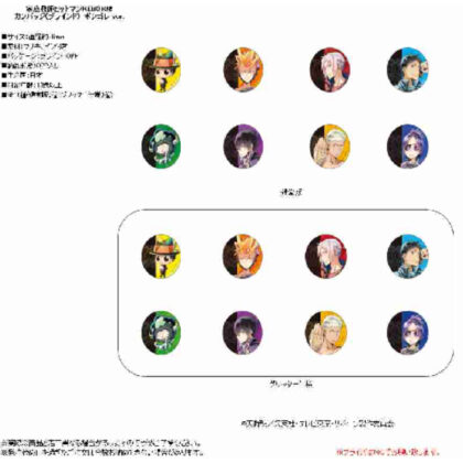 Katekyo Hitman REBORN! Can Badge PALE TONE series Vongola Ver. (家庭教師ヒットマンREBORN! カンバッジ PALE TONE series ボンゴレVer.)