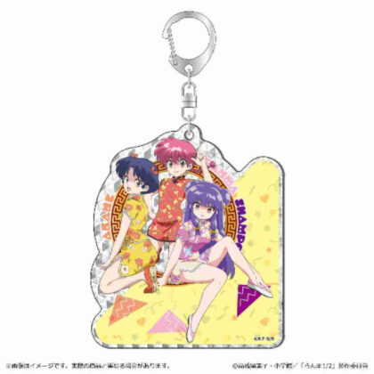 Ranma 1/2 SHINE acrylic key chain Akane & Shampoo & Ranma (らんま1/2 SHINEアクリルキーホルダー あかね&シャンプー&らんま)
