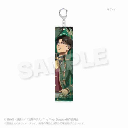 Attack on Titan Tag Acrylic Key Chain Masquerade Ver. Levi (進撃の巨人 タグアクリルキーホルダー 仮面舞踏会Ver.リヴァイ)