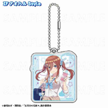 The Quintessential Quintuplets* Aoharu Style Acrylic Key Chain Miku IF Aoharu Style (五等分の花嫁* アオハルStyle アクリルキーホルダー 三玖IF アオハルStyle)