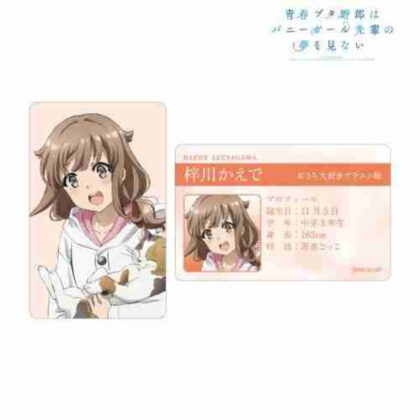 青春ブタ野郎はバニーガール先輩の夢を見ない 梓川かえで プロフィールカード (青春豬頭少年不會夢到兔女郎學姊梓川楓資料卡)