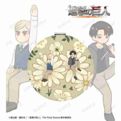 進撃の巨人 エルヴィン&リヴァイ Botania 第2弾 折りたたみミラー (進擊的巨人 Erwin & Levi Botania Part 2 折疊鏡)