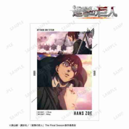 進撃の巨人 ハンジ 場面写A3マット加工ポスター Vol.3 (進擊的巨人韓紙場景拍攝A3磨砂處理海報Vol.3)