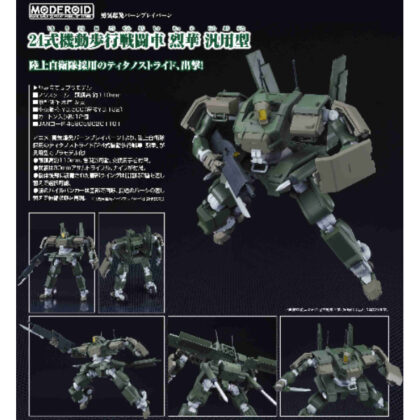 MODEROID Courage Explosion Burn Brae Burn Type 24 Mobile Walking Combat Vehicle Rekka General-purpose Type (MODEROID 勇気爆発バーンブレイバーン 24式機動歩行戦闘車 烈華 汎用型)