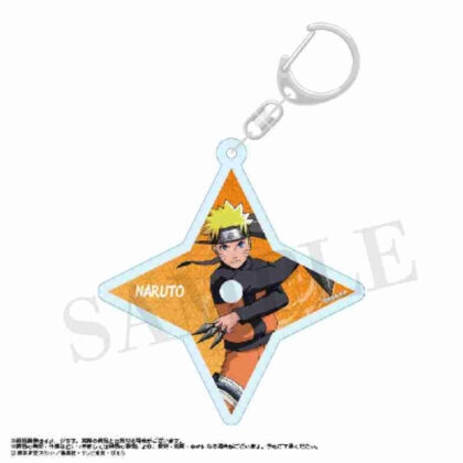 NARUTO-ナルト- 疾風伝 手裏剣型アクリルキーホルダー Aうずまきナルト (NARUTO 疾風傳手裡劍形狀壓克力鑰匙圈 A 漩渦鳴人)