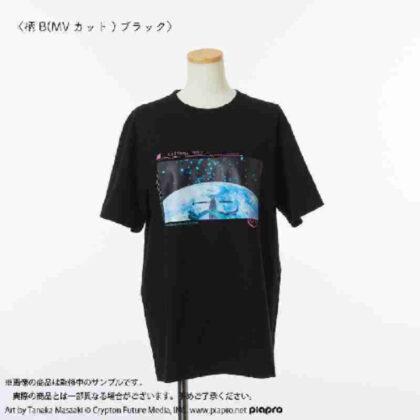 HATSUNE MIKU EXPO 10th Anniversary T-shirt pattern B (MV cut) Black M size (HATSUNE MIKU EXPO 10th Anniversary Tシャツ柄B(MVカット) ブラック Mサイズ)