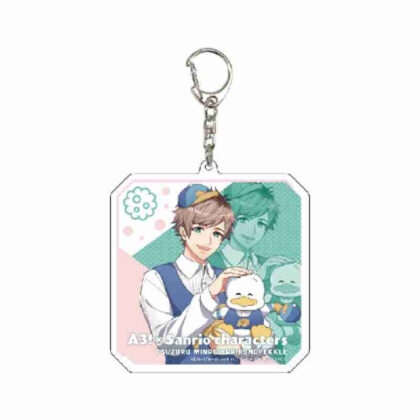 Big acrylic keychain A3! x Sanrio characters 01 Tsuzuru Minaki x Peckle the duck (life-size illustration) (デカアクリルキーホルダー A3!×Sanrio characters 01皆木綴×あひるのペックル(等身イラスト))
