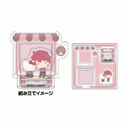 Acrylic stand plate A3! x Sanrio characters 01 Sakuma Sakuya x Hello Kitty (mini character illustration) (アクリルスタンドプレート A3!×Sanrio characters 01佐久間咲也×ハローキティ(ミニキャライラスト))
