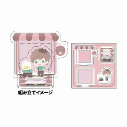 Acrylic stand plate A3! x Sanrio characters 03 Tsuzuru Minaki x Peckle the duck (mini character illustration) (アクリルスタンドプレート A3!×Sanrio characters 03皆木綴×あひるのペックル(ミニキャライラスト))