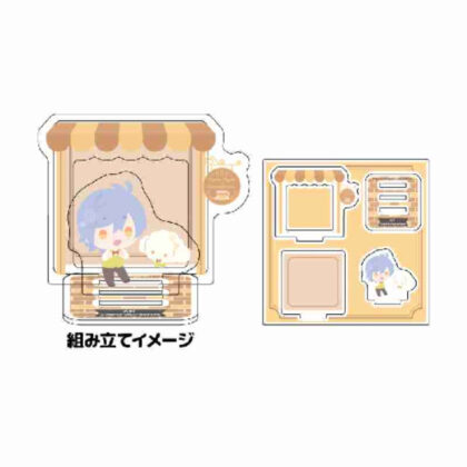 Acrylic stand plate A3! x Sanrio characters 10 Ikaruga Sankaku x Kogimyun (mini character illustration) (アクリルスタンドプレート A3!×Sanrio characters 10斑鳩三角×こぎみゅん(ミニキャライラスト))