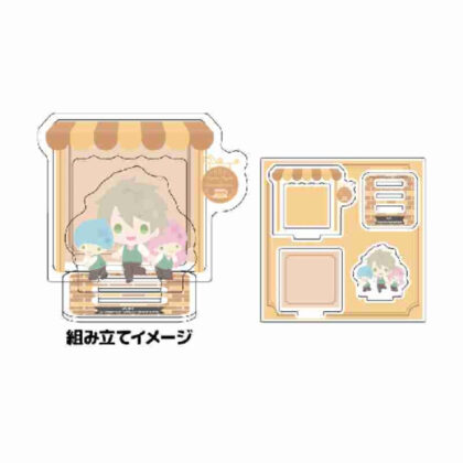 Acrylic stand plate A3! x Sanrio characters 11 Kazunari Miyoshi x Little Twin Stars (mini character illustration) (アクリルスタンドプレート A3!×Sanrio characters 11三好一成×リトルツインスターズ(ミニキャライラスト))