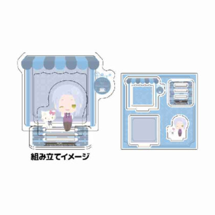 Acrylic stand plate A3! x Sanrio characters 23 Yukihaku Higashi x Charmy Kitty (mini character illustration) (アクリルスタンドプレート A3!×Sanrio characters 23雪白東×チャーミーキティ(ミニキャライラスト))