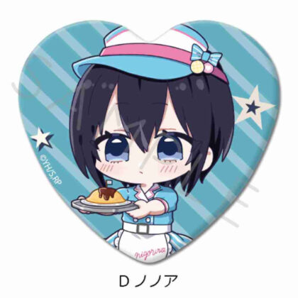 2.5 Dimensional Temptation Heart-shaped Can Badge D Nonoa (2.5次元の誘惑 ハート型缶バッジ D ノノア)