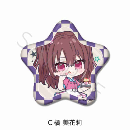 2.5 Dimensional Temptation Star-shaped Can Badge C Tachibana Mikari (2.5次元の誘惑 星型缶バッジ C 橘美花莉)