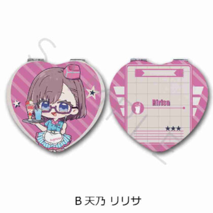 2.5 Dimensional Temptation Heart-shaped Compact Mirror B Lilisa Amano (2.5次元の誘惑 ハート型コンパクトミラー B 天乃リリサ)