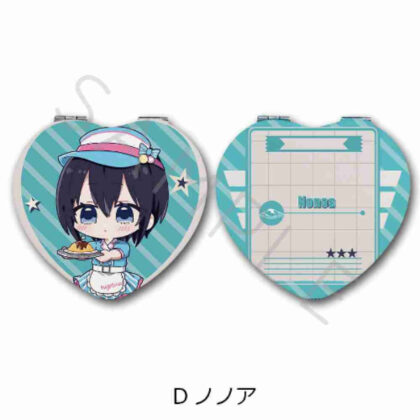 2.5 Dimensional Temptation Heart-shaped Compact Mirror D Nonoa (2.5次元の誘惑 ハート型コンパクトミラー D ノノア)