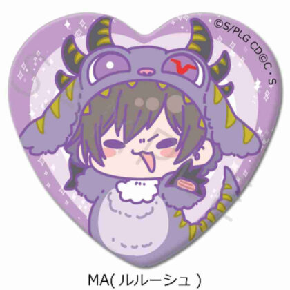 Code Geass Lelouch of the Rebellion Heart-shaped tin badge MA Lelouch (コードギアス 反逆のルルーシュ ハート型缶バッジ MA ルルーシュ)