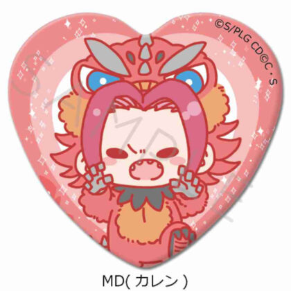 Code Geass Lelouch of the Rebellion Heart-shaped Can Badge MD Karen (コードギアス 反逆のルルーシュ ハート型缶バッジ MD カレン)