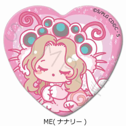 Code Geass Lelouch of the Rebellion Heart-shaped tin badge ME Nunnally (コードギアス 反逆のルルーシュ ハート型缶バッジ ME ナナリー)