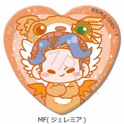 Code Geass Lelouch of the Rebellion Heart-shaped Can Badge MF Jeremiah (コードギアス 反逆のルルーシュ ハート型缶バッジ MF ジェレミア)