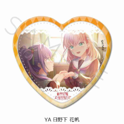 Love Live! Hasunosora Girls' Academy School Idol Club Vol. 4 Heart-shaped Can Badge YA Hinoshita Kaho (ラブライブ!蓮ノ空女学院スクールアイドルクラブ 第4弾 ハート型缶バッジ YA 日野下花帆)