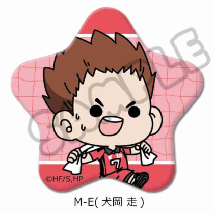 Haikyu!! Everyone mochocho operation! 1st edition Star-shaped can badge M-E Inuoka Run (ハイキュー!! みんなmochocho化大作戦! 第1弾 星型缶バッジ M-E 犬岡走)