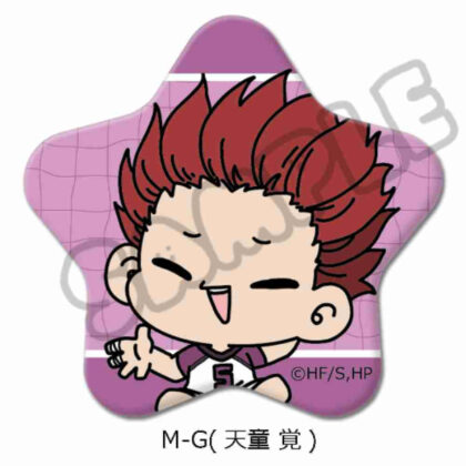 Haikyu!! Everyone mochocho operation! 1st edition Star-shaped can badge M-G Satoru Tendo (ハイキュー!! みんなmochocho化大作戦! 第1弾 星型缶バッジ M-G 天童覚)