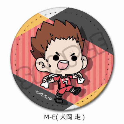Haikyu!! Everyone mochocho operation! Part 1 Leather Badge M-E Inuoka Run (ハイキュー!! みんなmochocho化大作戦! 第1弾 レザーバッジ M-E 犬岡走)
