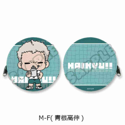 Haikyu!! Everyone Mochocho Operation! 1st round coin case M-F Takanobu Aone (ハイキュー!! みんなmochocho化大作戦! 第1弾 丸形コインケース M-F 青根高伸)