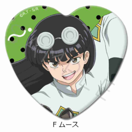 らんま1/2 ハート型缶バッジ F ムース (亂馬1/2心型罐徽章F慕斯)