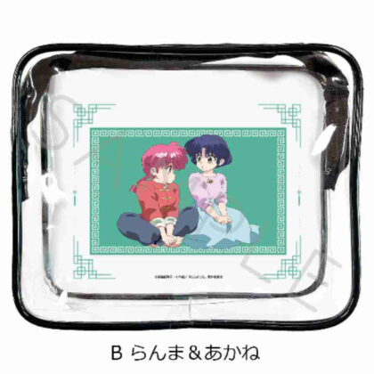 らんま1/2 ビニールポーチ B らんま&あかね (亂馬 1/2 乙烯基袋 B 亂馬 & 茜)