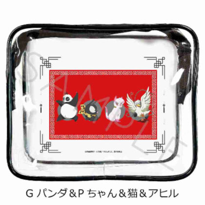 らんま1/2 ビニールポーチ G パンダ&Pちゃん&猫&アヒル (亂馬 1/2 乙烯基袋 G 熊貓 & P-chan & 貓 & 鴨)