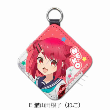 Kokoko Shitantan Leather Charm (Rhombus) E Nekoyama Taneko (Cat) (しかのこのこのここしたんたん レザーチャーム(ひし形) E 猫山田根子(ねこ))