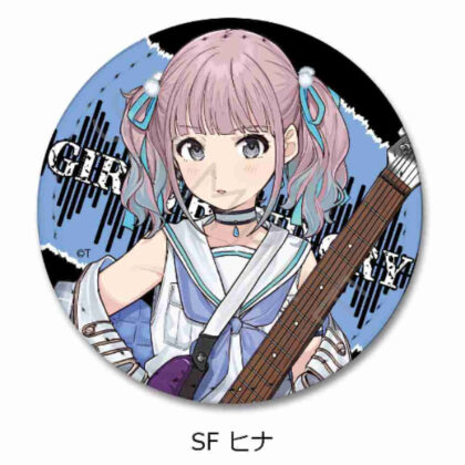 ガールズバンドクライ 第2弾 レザーバッジ(丸形) SFヒナ (女子樂團 Cry 第 2 部分 皮革徽章（圓形） SF Hina)