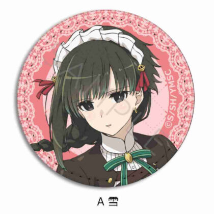 君は冥土様。 レザーバッジ(丸形) A 雪1 (你是梅多大人。 皮革徽章（圓形）A雪1)