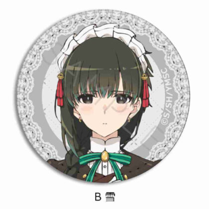 君は冥土様。 レザーバッジ(丸形) B 雪2 (你是梅多大人。 皮革徽章（圓形）B Snow 2)