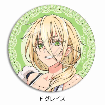 君は冥土様。 レザーバッジ(丸形) F グレイス (你是梅多大人。 皮革徽章（圓形）F Grace)