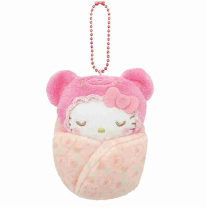Sanrio Characters Swaddle Mascot Latekuma Baby Hello Kitty (サンリオキャラクターズ おくるみマスコット ラテクマベビー ハローキティ)