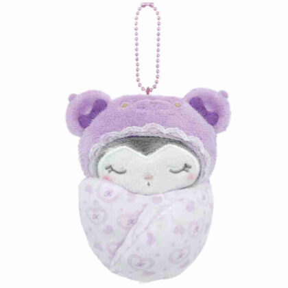 Sanrio Characters Swaddle Mascot Latekuma Baby Kuromi (サンリオキャラクターズ おくるみマスコット ラテクマベビー クロミ)