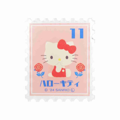 Sanrio Characters Retro Stamp Acrylic Badge Hello Kitty (サンリオキャラクターズ レトロ切手アクリルバッジ ハローキティ)