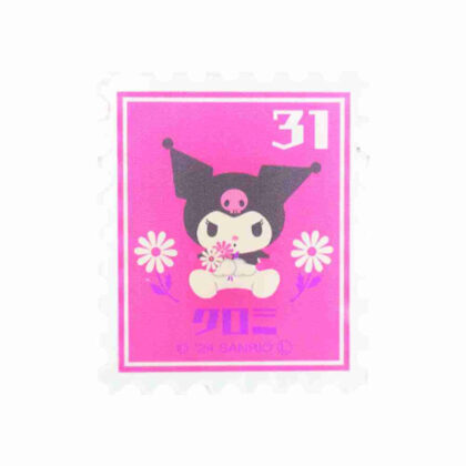 Sanrio Characters Retro Stamp Acrylic Badge Kuromi (サンリオキャラクターズ レトロ切手アクリルバッジ クロミ)