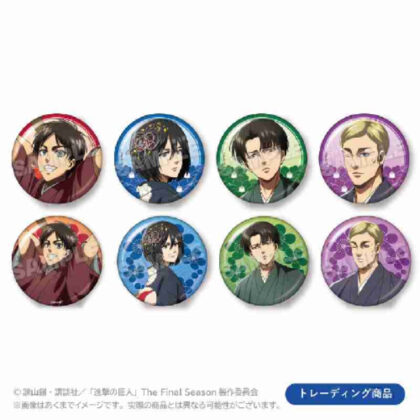 進撃の巨人 トレーディング缶バッジ お正月Ver. (進擊的巨人貿易可以徽章新年Ver.)