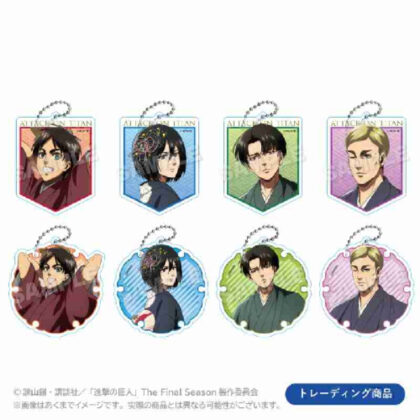 進撃の巨人 トレーディングアクリルキーホルダー お正月Ver. (進擊的巨人貿易亞克力鑰匙圈新年Ver.)