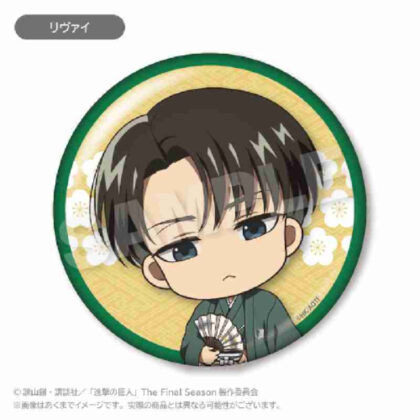 進撃の巨人 ちょびでか缶バッジ お正月Ver.リヴァイ (進擊的巨人小罐徽章新年Ver.)