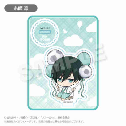Blue Rock Mini Character Acrylic Mascot Barunko Ver. Rin Itoshi (ブルーロック ミニキャラアクリルマスコット ばるんこVer. 糸師凛)