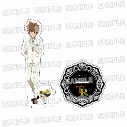 Katekyo Hitman REBORN! Original BIG Acrylic Stand White Suit Ver. 1 Tsunayoshi Sawada + Reborn (家庭教師ヒットマンREBORN! 描き下ろしBIGアクリルスタンド ホワイトスーツVer. 1 沢田綱吉+リボーン)