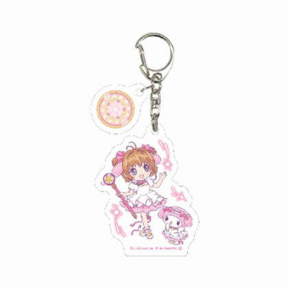 Acrylic keychain with parts Cardcaptor Sakura x Sanrio Characters 02 Sakura Kinomoto x My Melody (collaboration illustration) (パーツ付きアクリルキーホルダー カードキャプターさくら×サンリオキャラクターズ 02 木之本桜×マイメロディ(コラボイラスト)
